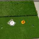 SAPLIZE Foldable Heavy-Duty Golf Hitting Mat with 10mm EVA Backing for Indoor/Outdoor Swing & Chipping, Golf Accessories & Gift for Men & Women