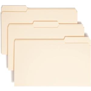 Smead File Folder, 1/3-Cut Tab, Assorted Positions, Legal Size, Manila, 100 per Box (15330)