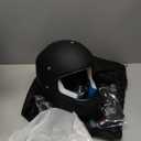 Youth Dirt Bike Helmet DOT Certified - Full Face Motorcycle Helmet for Off-Road, ATV, Street Riding, Includes Adjustable Goggles & Protective Gloves (Small, BLACK)