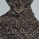 Molilove Womens Cheetah Print Romper Mesh Sexy Sleeveless Bodycon Shorts Leopard Romper Hollow Out Y2K One Piece Outfits M