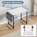 DUMOS 31" Small Computer Desk Home Office Desk, Gaming Desks, White