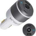 Starlink Mini Car Adapter, 3-in-1 Car Charger for Starlink Mini, 12V to 24V DC Step Up Converter with Dual USB Ports, Cigarette Lighter Adapter for Starlink Mini Power Supply,Ideal for RV,Boat,Trailer