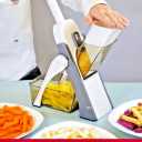 16 in 1 Adjustable Mandoline Slicer Chopper Easy Vegetables Fruits Meats Cutters