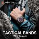 Bandletic Compatible with Garmin Instinct 2 3 Watch Bands, Rugged Tactical Nylon for Fenix 8 47mm/7/6 Pro/5 Plus, Quick Fit 22mm Strap Fit for Forerunner 970/965/955/945/Approach S70/S62/S60/Quatix
