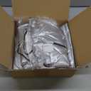 2 Pcs Indoor Air Conditioner Cover for Window, Ac Unit Covers for Inside with Drawstring Double Insulation Silver(17 x 13 x 3.5 Inch)