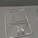 Extendable Metal Wire Shelf Organizer - Adjustable 15-24.4in Length, Stackable Storage Rack for Kitchen/Pantry/Bathroom/Shoe Cabinet/Tool Closet (1, White)