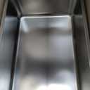 Kirecoo Stainless Steel Cat Litter Box, Large Metal High Sided Cat Pan Box, Indoor Litter Tray, Non Stick, No Smell, Easy to Clean, Pet Toilet Supplies for Cats (19.5*13.6*5.96)