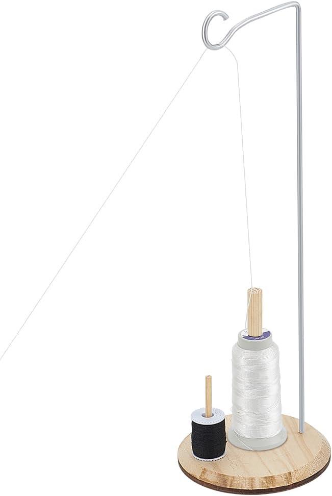 PH PandaHall Cone Spool Holder Wood Thread Stand Sewing Machine Threads Holder Single Spools Stand Universal Thread Spool Rack for Smoother Feed Sewing Embroidery Quilting Serger Machines Accessories