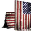Case for iPad 9th/8th/7th Gen 2021/2020/2019 iPad 10.2 Inch Also Fit iPad Air 3th Gen 2019/iPad Pro 10.5 inch 2017Standing Cover Case with Auto Sleep/WakeVintage American Flag