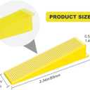 DGSL Tile Leveling System Tile Wedges, 200PCS Reusable Tile Leveling Wedges for 1/8", 1/16", 1/32" Tile Spacers, Tile Leveling Clips and Tile Leveler Installation