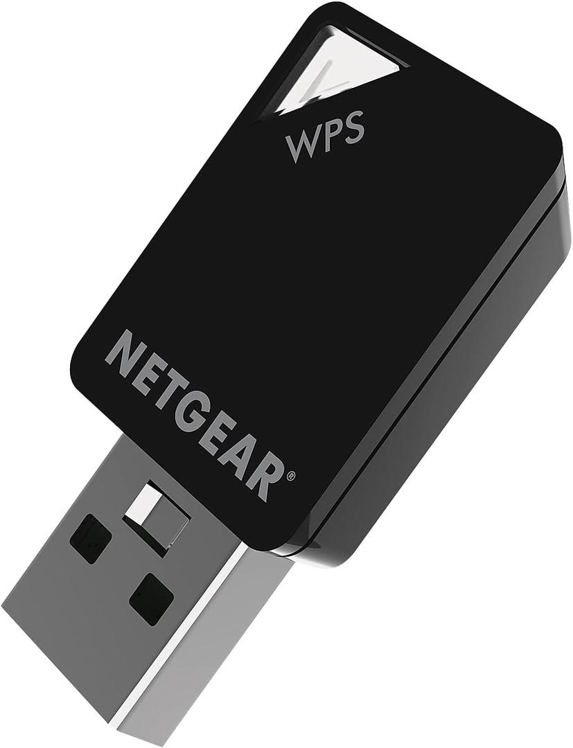NETGEAR WiFi 5 USB 2.0 Mini Adapter (A6100)  AC600 Dual-Band Wireless Speed (Up to 600 Mbps), Works with Any WiFi 5 Router  for Windows PC