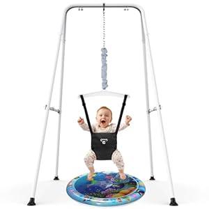 G TALECO GEAR Baby Jumper with Stand,Baby Bouncer,Easy Set-Up,Baby Exerciser for Active Babies,Suitable for Indoor and Outdoor, Water Mat Include