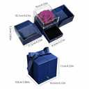 HipTree Preserved Purple Real Rose for Mothers Day Gifts-Eternal Forever Flowers Rose, Birthday Gifts for Women Mom Wife Grandma Daughter Anniversary Christmas Valentines Decor for Her