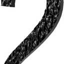 Cobata 12 Inch High House Numbers for Outside/Anti-Fading & Weather Resistant Black Acrylic Building Home Address Numbers/Flush or Floating Mount/Number 2