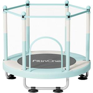 Fitinone Trampoline for Kids, 5 FT Indoor & Outdoor Toddler Trampoline with Safety Enclosure Net, Birthday Gifts for Kids, Gifts for Boy and Girl, Age 3-8