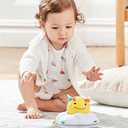 Skip Hop Baby Follow-Me Bee Tummy Time Crawl Toy 3-Stage Infant Sensory Development with Lights Sounds and Music Explore & More Age 5m+