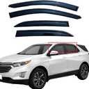 Extra Durable Window Deflectors for 2018-2024 Chevrolet Equinox,Tape on Window Vent Visors Rain Guards,UV-Resistant & Noise Reduction (4-Piece Set),Rain Deflectors for Car Windows