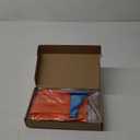 Halloween Deluxe Costume for Adult Fake Collar Detachable Dickey Collar Orange Square Neck Scarf Synthetic Short Wigs with Mesh Net Wig Caps Cosplay