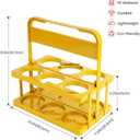 musbus Reusable Drink Carrier with Handle, Yellow,1PK, 6Cup
