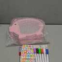 Pamctry Piggy Bank for Kids, Pink Piggy Bank for Girls,Christmas for Kids,DIY Custom Name Coin Bank with Letter Stickers for Birthdays, Christmas