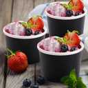 WUWEOT 120 Pack Paper Ice Cream Cups, 8 Oz Disposa Dessert Bowls, Party Supplies Treat Cups Food Cup for Hot and Cold Food, Soup, Sundae, Frozen Yogurt