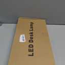 33Inch Desk Lamp for Home Office, Eye-Caring Architect Desk Lamp with Clamp, 24W Ultra Bright Auto Dimming Computer Light Stepless Dimming and Tempering Table Light for Reading, Study, Work