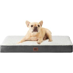 EHEYCIGA Orthopedic Dog Beds, Egg Crate Dog Bed Pet Mat with Washable Removable Cover, All Size Dogs (30.0"L x 20.0"W x 3.5"Th, Beige) EHEYCIGA Orthopedic Dog Beds, Egg Crate Dog Bed Pet Mat with Washable Removable Cover, All Size Dogs (30.0"L x 20.0"W x 3.5"Th, Beige)