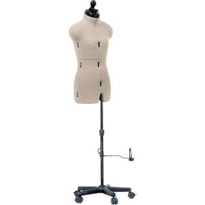 Dritz My Double Designer Adjustable Dress Form - Petite Size US 0-6 - Female Clothing Mannequin for Sewing, Fitting, and Draping - Pinnable Sewing Mannequin with 13 Dials for Fitting + 360 Hem Guide