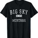Big Sky Montana MT Vintage T-Shirt Small