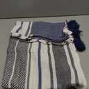 DII New Traditional, 2-Tone Chevron Stripe Throw, 50x60, Navy