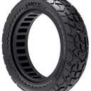 BABEJIA 10x2.5 Scooter Tires 2-Pack Tubeless - 60/70-6.5 Airless Off-Road Replacement for Segway Ninebot Max G30/G2, Gotrax G6/G5/G MAX/ECLIPSE