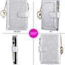 Womens Wallets RFID Small Compact Bifold Leather Card Holder Zip Pocket