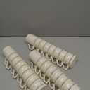 Baderke 24 Pcs Plastic Coffee Cups with Rim 8 oz Disposable Coffee Mugs with Handle Disposable Tea Cups Espresso Beverage Plastic Mugs for Wedding (White, Gold)