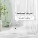 Amazer Extra Long Shower Curtain Liner 72 x 84 Clear Shower Liner Medium Weight PEVA Waterproof Inside Shower Curtains for Bathroom with 3 Magnets and Rustproof Grommets