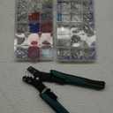 812Pcs Pin Connector Kit with Crimping Pliers - Terminal Pin 1/1.5/1.8/2/2.2/2.3/2.8/3.5mm Non-Insulated Plug Removal Male & Female Wire Pins - Automotive Car Electrical