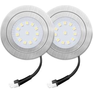 2Pack 1.5W Range Hood Lights Bulbs, LED Stove Light, 12V DC Kitchen Cooker, Vent Hood Bulb Replacement,Kitchen Replacement 20W Halogen (Cold White 6000K)
