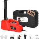 ROGTZ Electric Hydraulic Car Jack Kit 5 Ton 12V Ultra-Portable Auto Car Lift with 17.7 Inch Range for SUV Sedan Truck Repair Floor Jack for Tire Change Lightweight for Easy Storage (Red)
