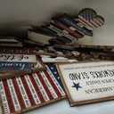 26 Pcs 4th of July Tiered Tray Decoration Patriotic USA Wood Signs Rustic America Flag Red White and Blue Tiered Tray Decorations for Memorial Day Home 250th Anniversary Birthday Party