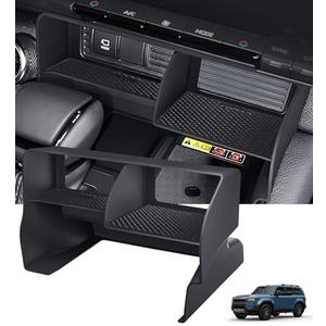 Katorn Center Console Organizer for Toyota Land Cruiser Prado 250 2026 2025 2024, Interior Accessories Storage Box Insert Tray for 2024-2026 Land Cruiser, Black