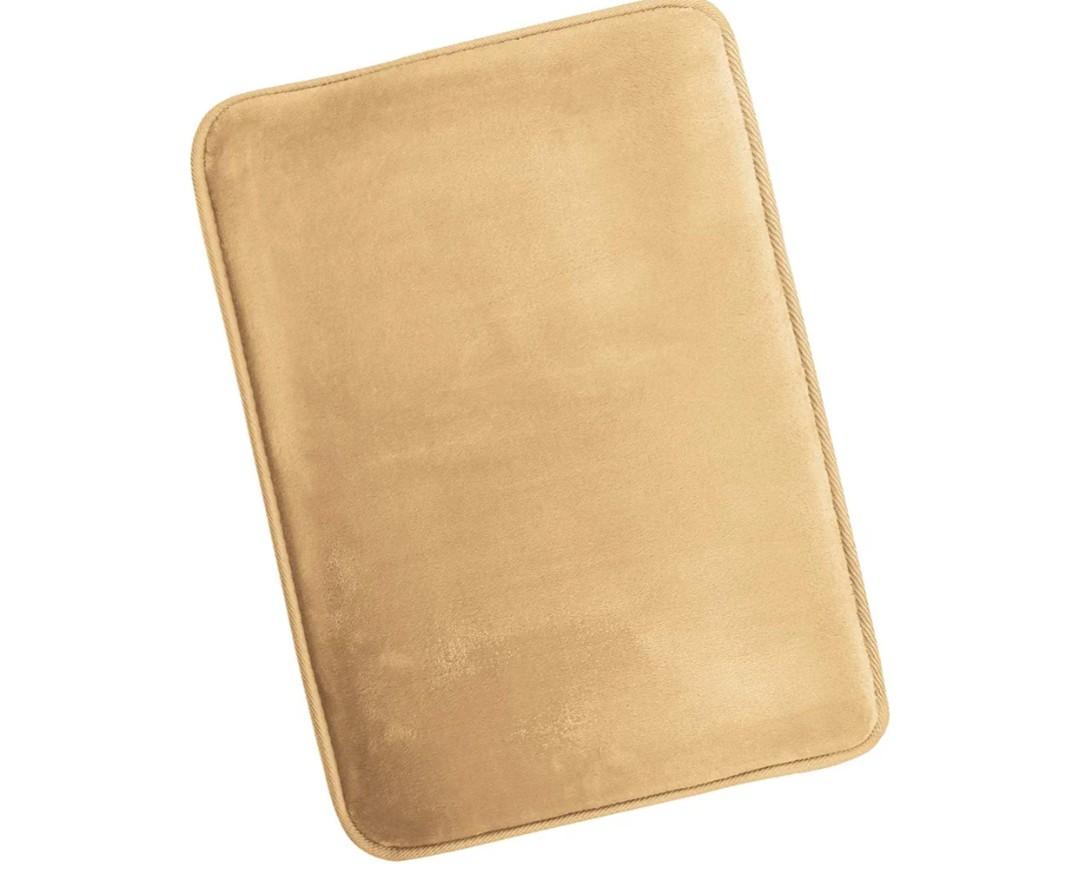 Clara Clark Bathroom Rugs, Ultra Soft Plush Bath Mat for Bathroom, Non-Slip, Velvet Memory Foam Bath Rugs, 17 x 24, Solid Camel Gold