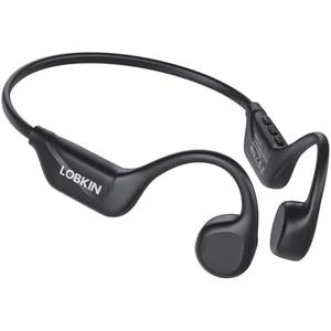 LOBKIN Bone Conduction Headphones Bluetooth 5.4, Open Ear Headphones Wireless with Mic, IPX5 Waterproof Sports Earphones for Running, Gym Workout, Ski, Cycling