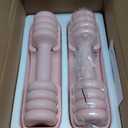 YOTTOY Adjustable Dumbbell Set of 2, 4-in-1 Hand Weights for Women at Home, Compact Free Weights Dumbbells Set with Soft Grip and Base, 2-5 lbs Each for Home Gym (Pink)