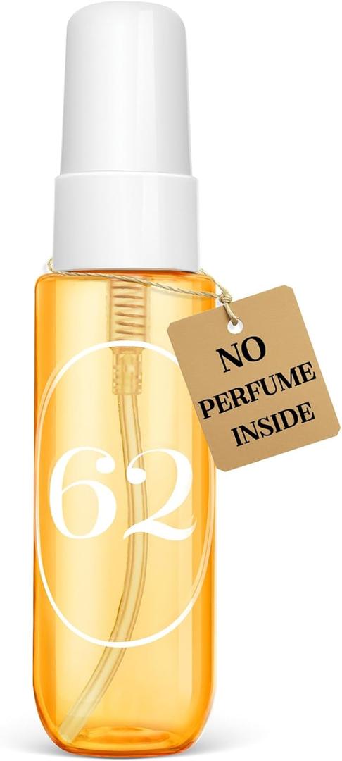 Empty Travel Size Toiletries Bottles Compatible with Sol de Janeiro 62 Perfume, 1 OZ TSA Approved Leak-Proof Refillable Containers, Refillable for 3 OZ & 8.1 OZ, Essentials, Only Bottles