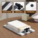 Guest Towel Holder Tray for Bathroom, Marble Guest Napkin Holder, Disposable Hand Towel Holder, White and Black Bathroom Accessories Decor, Paper Towel Holder Tray, Napkin Tray wash Cloth Holder