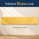 Prime-Line J 4703 6 x 34 In., Aluminum, Door Kick, Brite Brass Plated (Single Pack)
