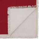 Fringe Border Table Runner (16" x 72", Red)