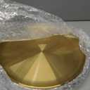 Thenshop 8 Pieces 12 Inch Pizza Pans Bulk Stainless Steel Sets Round Bakeware Pizza Trays for Oven Kitchen Baking Home Restaurant Safe Sturdy Reusable Easy Clean(Gold)