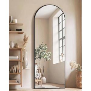 58"x19"Floor Mirror Full Length,Arched Full Length Mirror with Stand,Full Body Mirror,Hanging or Large Leaning for Bedroom Living Room Black