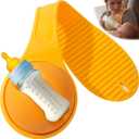 Baby Bottle Holder Hands Free, Hands Free Bottle Holder for Dad Anti-Shedding and Anti-Slip Suitable for Most Bottle Sizes-Free Hand Bottle Holder (Orange)