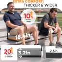 Sekey Stadium Seats with Back Support - 18.4" Wide, 18.4 x 13.4 x 16.85 inches